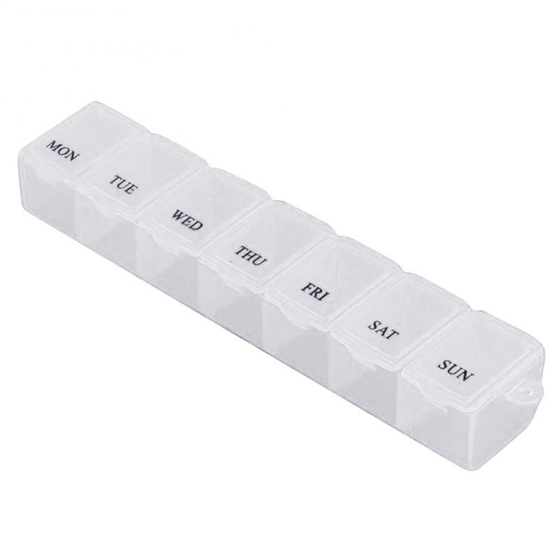 7 Day Weekly Pill Box Travel Box Tablet Holder Medicine Dispenser Organiser Jewelry Storage Box Storage Container Box Splitters
