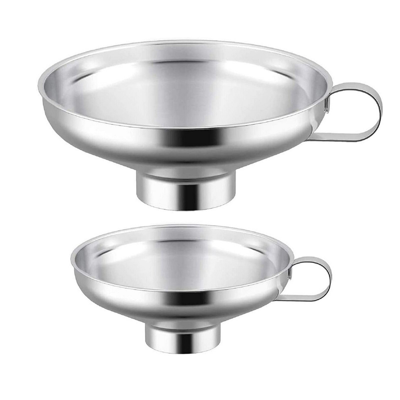 Stainless Steel Oil Pouring Decanting Funnel Can Kitchen Supply Tool