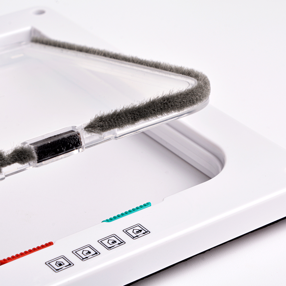 Intelligent Pet Door Abs Plastic 4-way Locking Safety Lock Dog Cat Flip Controllable Switch Direction Door Small Pet Products