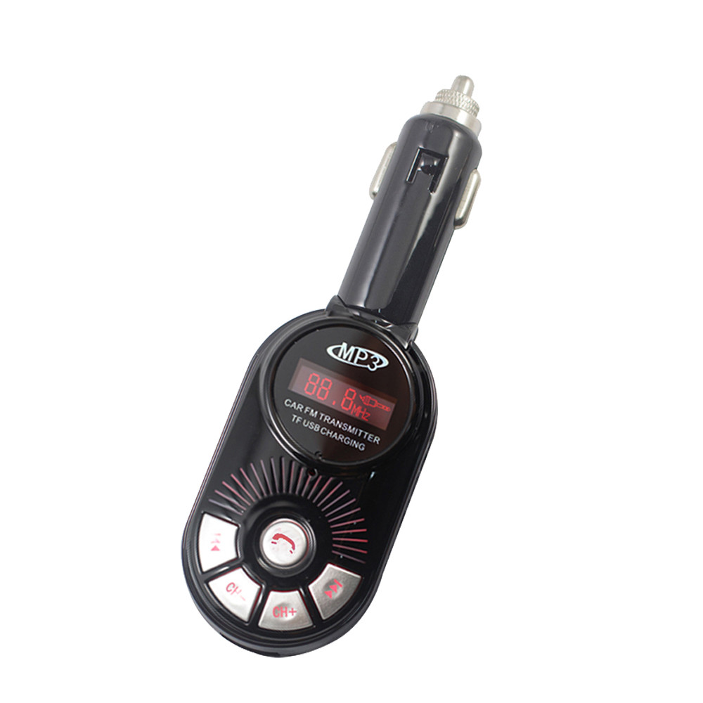 Bluetooth Car Kit Handsfree FM Transmitter Radio MP3 Player USB Charger & AUX Stereo digital PLL frequency locking 2019ju05