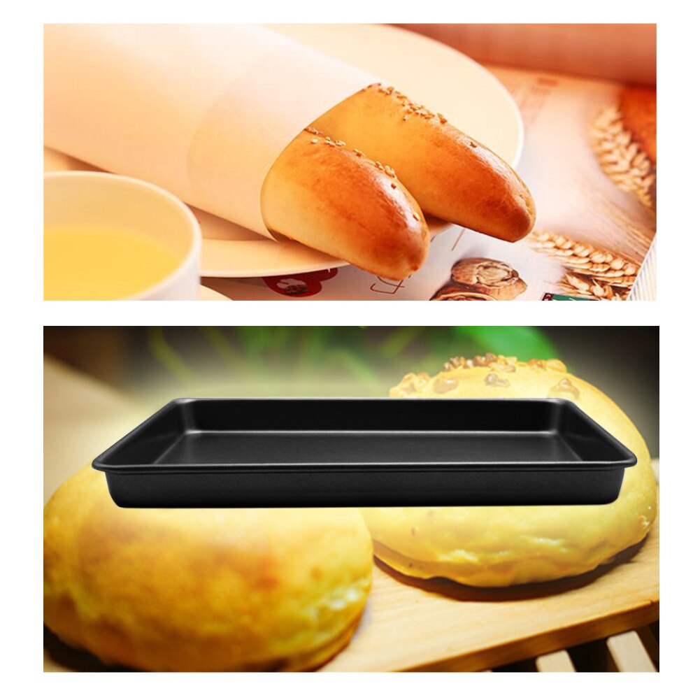 1pc 10 tums rektangulär non-stick bröd kakform bakugnsform form bakform bakform svart bakplåt självbakning för kök