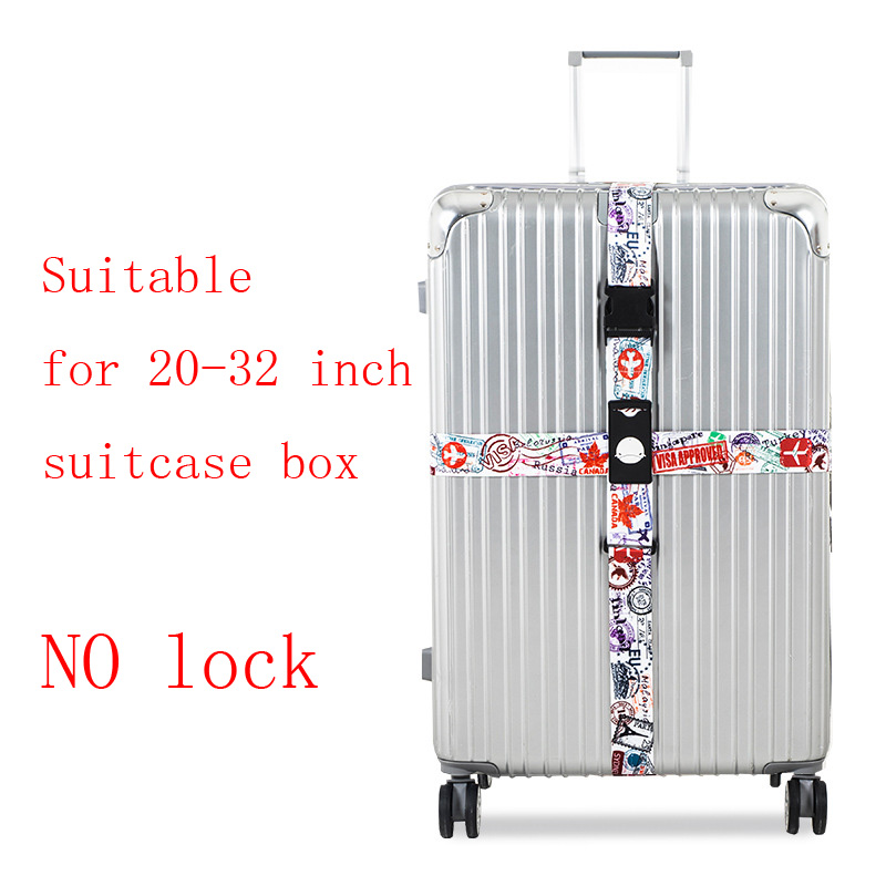 The Luggage rope Cross belt adjustable Travel Suitcase band Luggage elasticity Straps travel accessorie Suitcase box Straps: NO lock H6