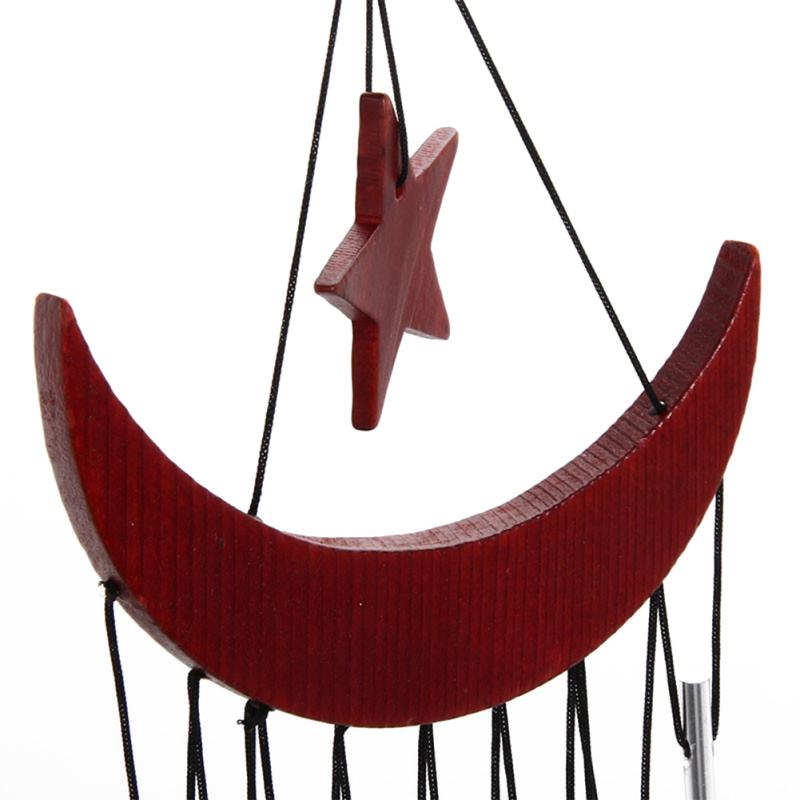 Portable Relaxing Wood Copper Tubes Wind Chimes Bells Bring Silvery Sound To The Garden Home Decor carillon de jardin