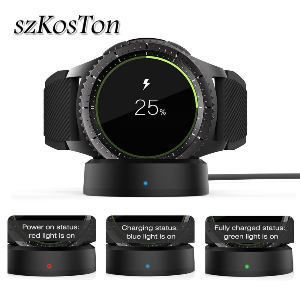 Draadloze Fast Charger Dock Voor Samsung Gear S3 Klassieke Charging Cradle Dock Usb Kabel Lader Voor Samsung Gear S3 Frontier stand