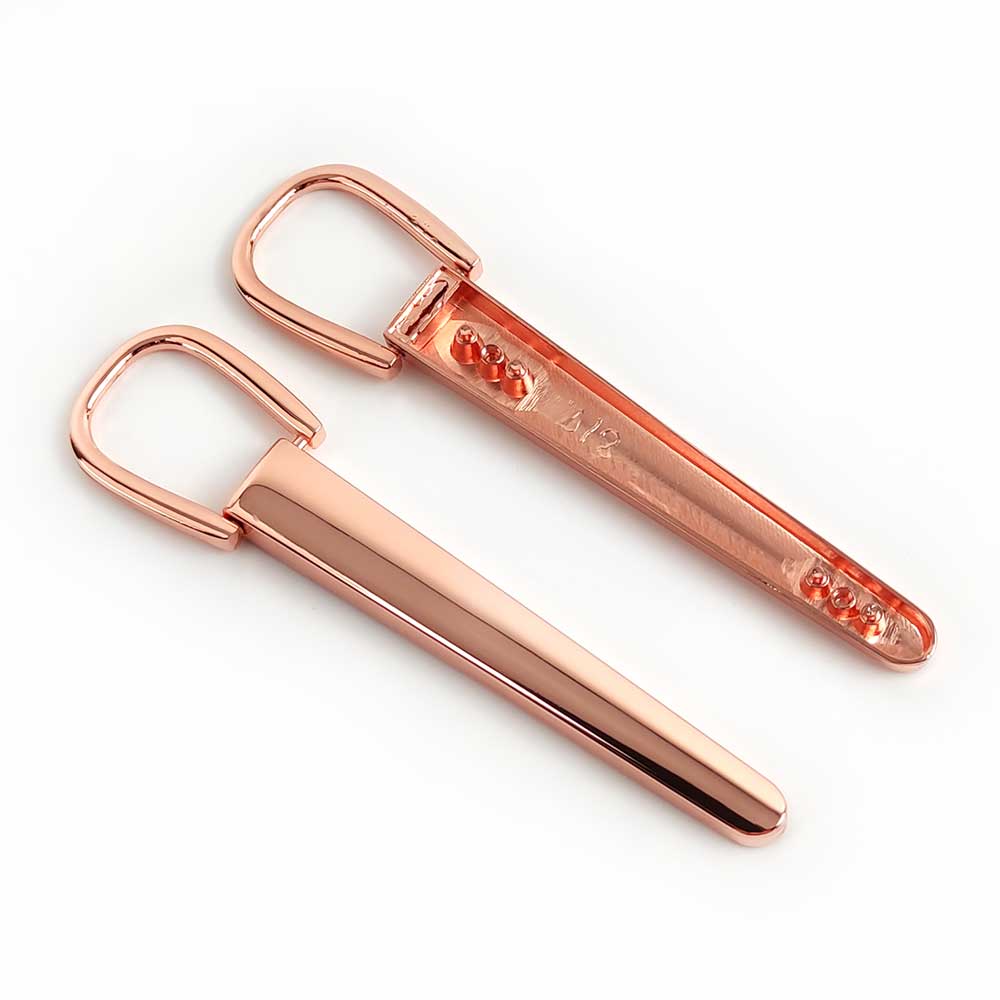 Hebillas de Metal para bolso, accesorio de para bolsos, hebilla decorativa, Conector de gancho, accesorios de Hardware DIY, 2/4 piezas: RoseGold / 131mm-2Pcs