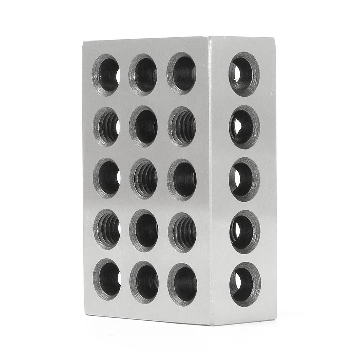 2 st härdat stålblock 23 hål parallell spännblock svarvverktyg precision 0.005mm för verktygsmaskin 25 x 50 x 75mm
