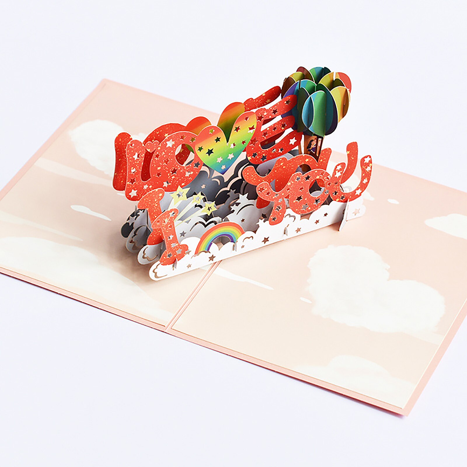 Wenskaart, rozen, antiek reliëf, voor Valentijnsdag Pop-up 3D