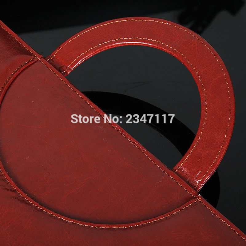 Office A4 PU Leather Zipper Portfolio Business Executive Padfolio Classification Folder Document Black Red Color Available