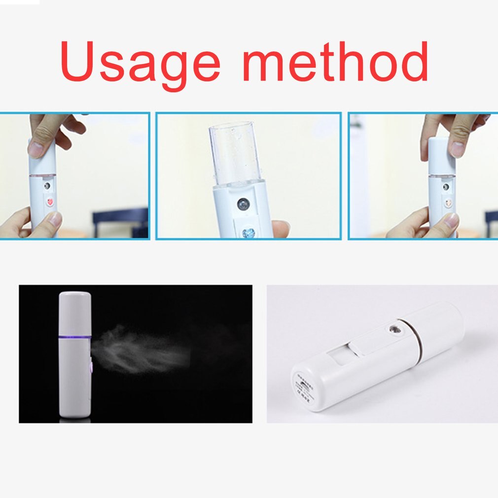 Gezichtsstomer draagbare nano gezichtsverstuiver luchtbevochtiger mistverstuiving hydraterende verstuiver usb-oplaadapparaat voor het gezicht