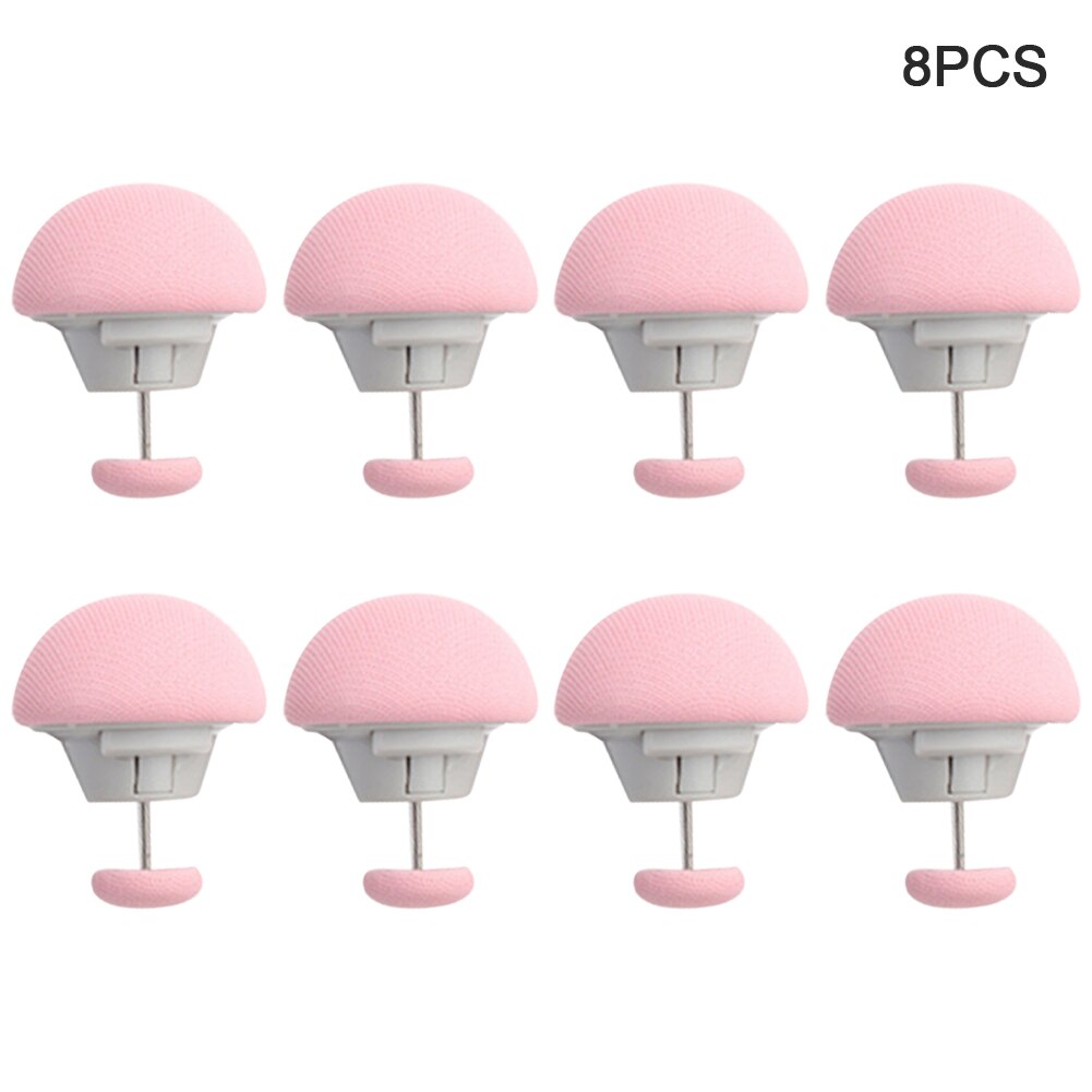 Couverture Anti-glissante avec fixation à boucle, 8 pièces, accessoires de literie de maison, pince de drap, housse de couette, pinces en forme de champignon: Rose