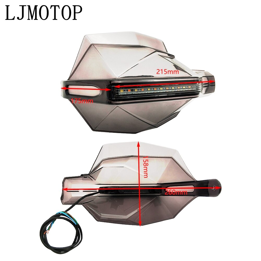 Motorcycle Hand Guard Handle Protector HandGuards with LED Signal Light For SUZUKI SV1000/S TL1000 R/S DL650/V-STROM GSR600