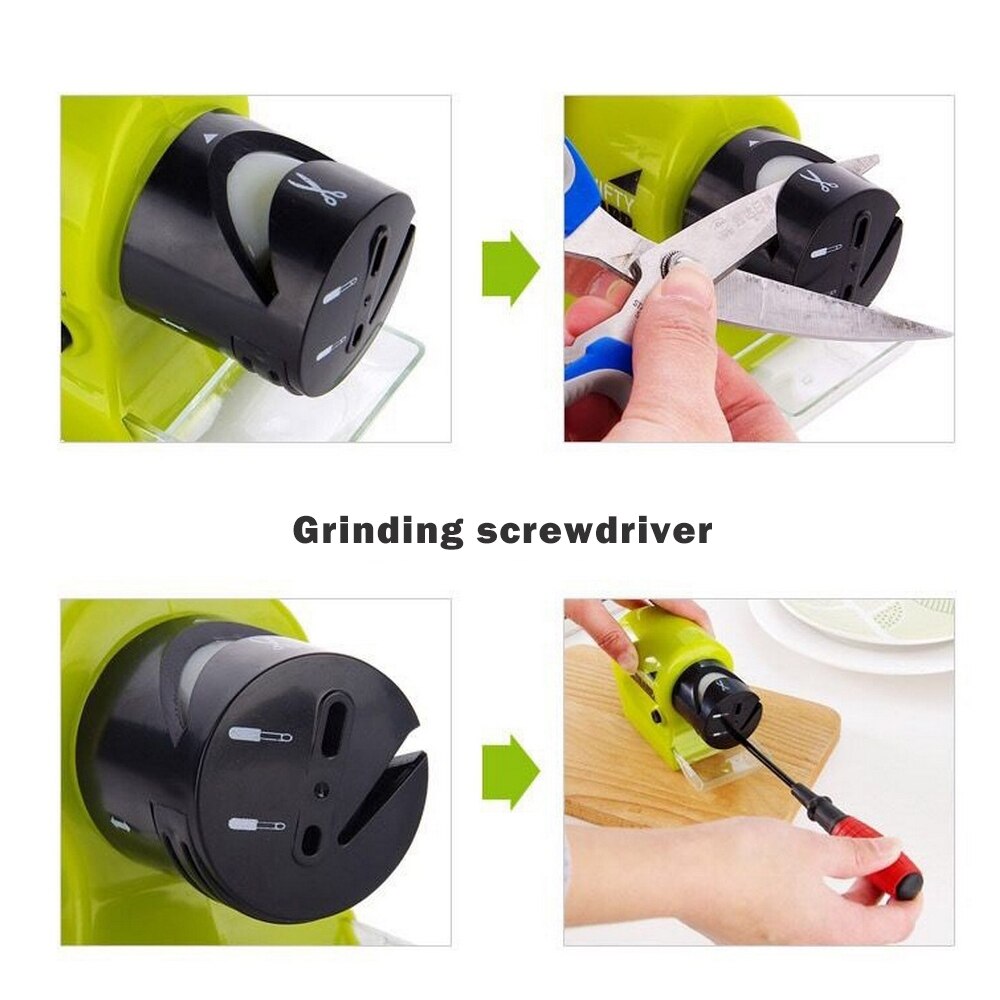 Kitchen Electric Multi-function Knife Sharpener Cordless Motorized Knife Blade-Motorized Knife Blade Tool Kitchen Accessories