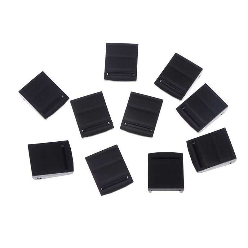 10 stk cam spænder plast sort toggle clip rygsæk stropper webbing 25mm: Default Title