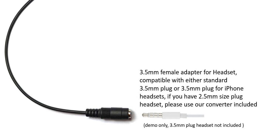 Wantek 2.5mm Male naar 3.5mm Vrouwelijke CTIA Stereo Audio Verlengkabel, 4 Poles Audio Adapter, ondersteuning Mic/Hoofdtelefoon Functie