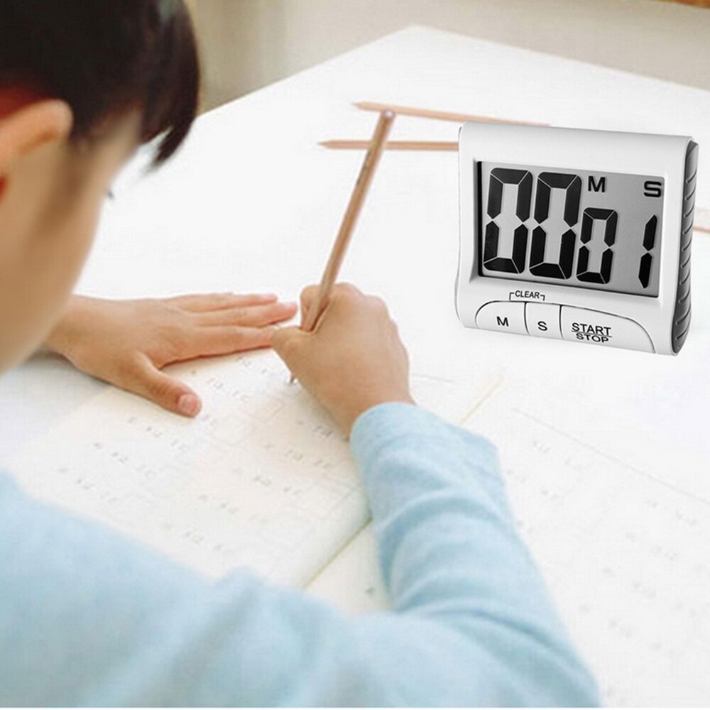 Super Thin LCD Digital Screen Kitchen Countdown Timer Magnet Clock Sleep Stopwatch Clock Timer Temporizador Clock