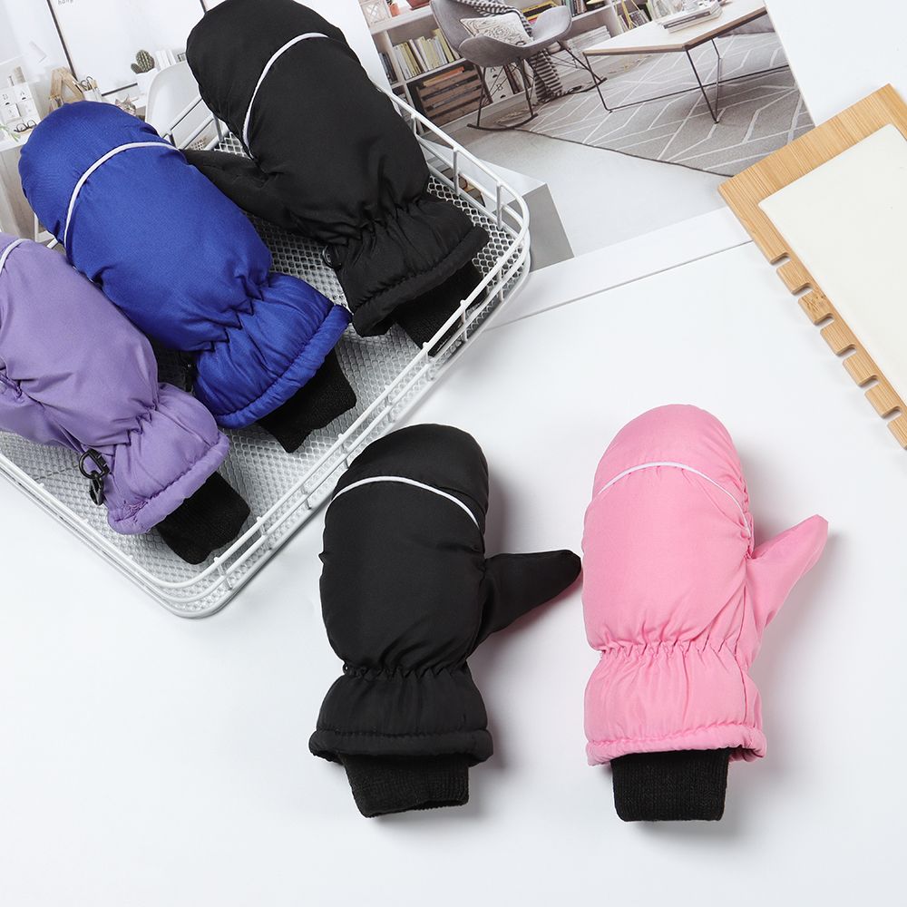 Winter Must Children Kids Windproof Waterproof Snow Snowboard Children Ski Gloves Outdoor Riding Long-sleeved Mitten