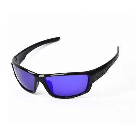 nuevas gafas de sol polarizadas para hombres, gafas de sol deportivas de de , visión nocturna, conducción nocturna, luz mejorada antirreflejo UV400: Bright black blue