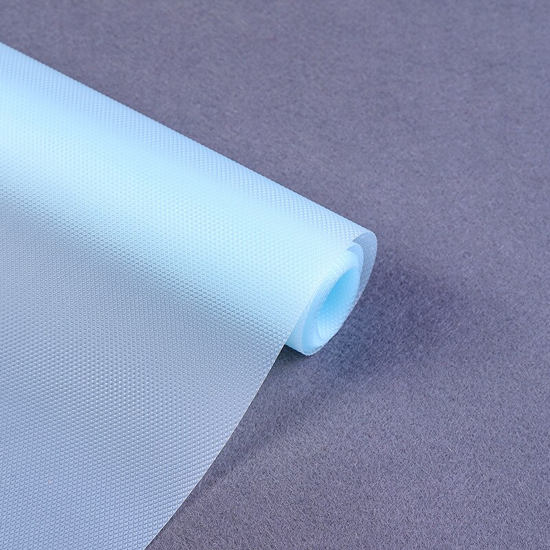 EVA verdickt transparent schublade matte papier wärmedämmung feuchtigkeit-beweis tisch matte schrank schrank matte papier schuh schrank matte: Transparent Blue / 30x150