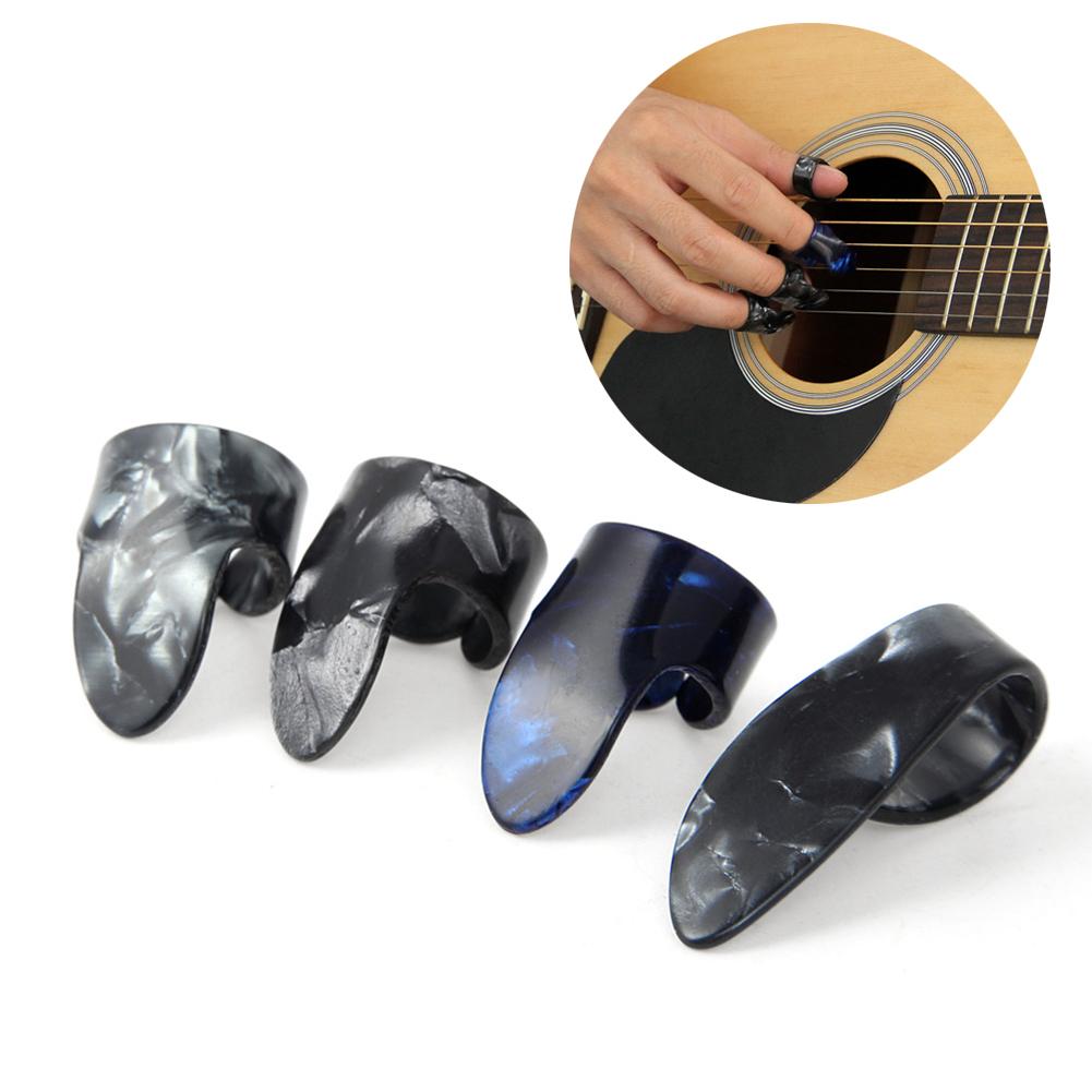 1 daumen und 3 Finger Akustische Nagel Zelluloid Jim Gitarre Banjo Daumen wählt Plektrum Gitarre Finger einstellen