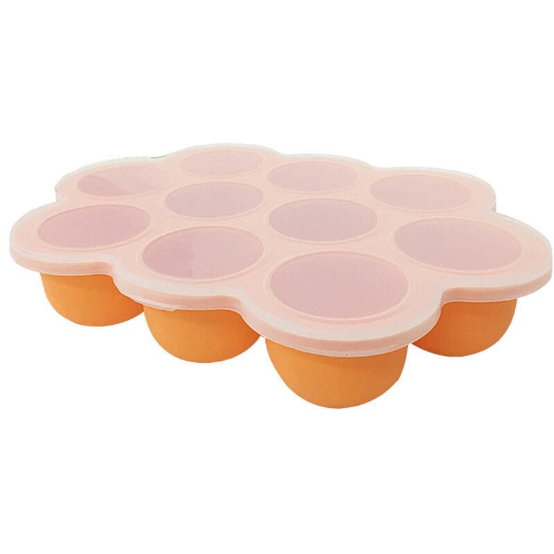 Imbaby baby mad beholder silikone frugt modermælk opbevaring børn spisestel boks fryser børn mad opbevaring baby ting: Orange