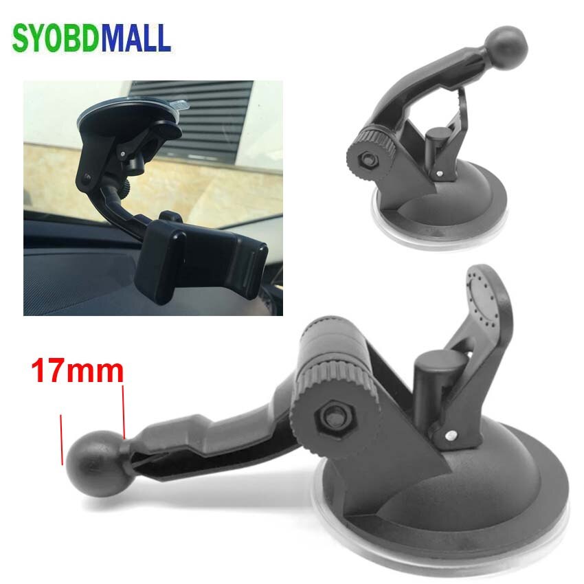 Universal 17mm Ball Head Car Phone Mount Magnetic Holder Base Dashboard Gravity Bracket Suction Cup for DVR GPS 3M Sticker Stand: NO8