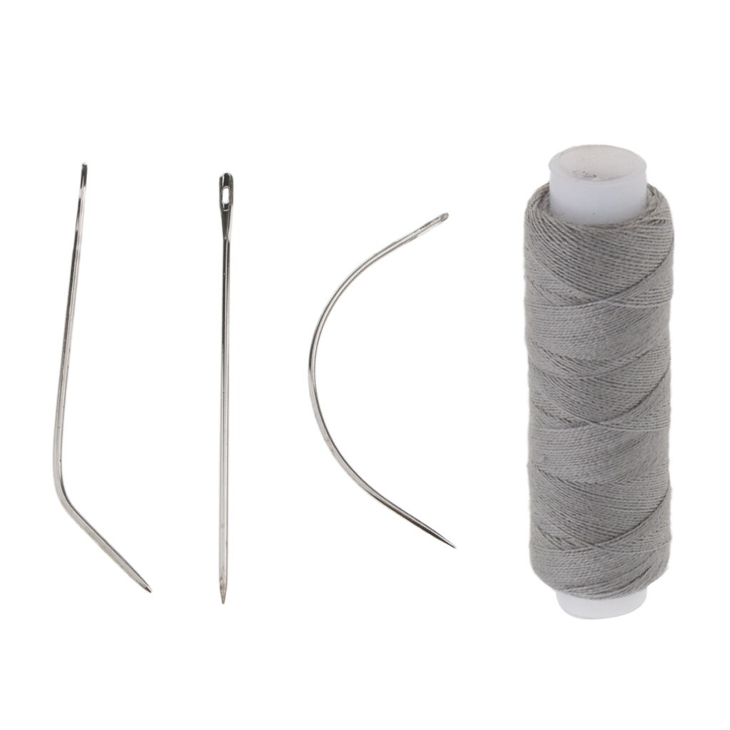 Nylon Haar Track Inslag Weave Naaien Draad + Naald J + I + C Voor Clip In Extensions Pruik Gereedschap voor Haarverlenging Accessoires