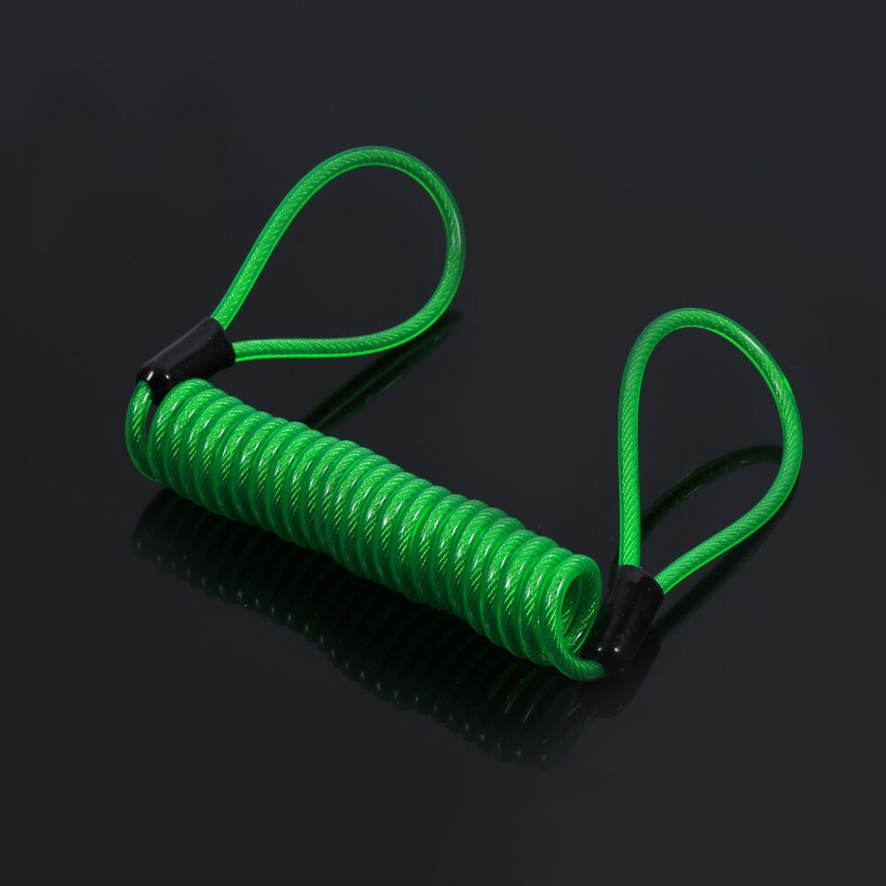 Motorcycle Bike Alarm Disc Lock Antitheft Security Spring Reminder Coil Cable Suit For Disk Lock Reminder Brake Safety