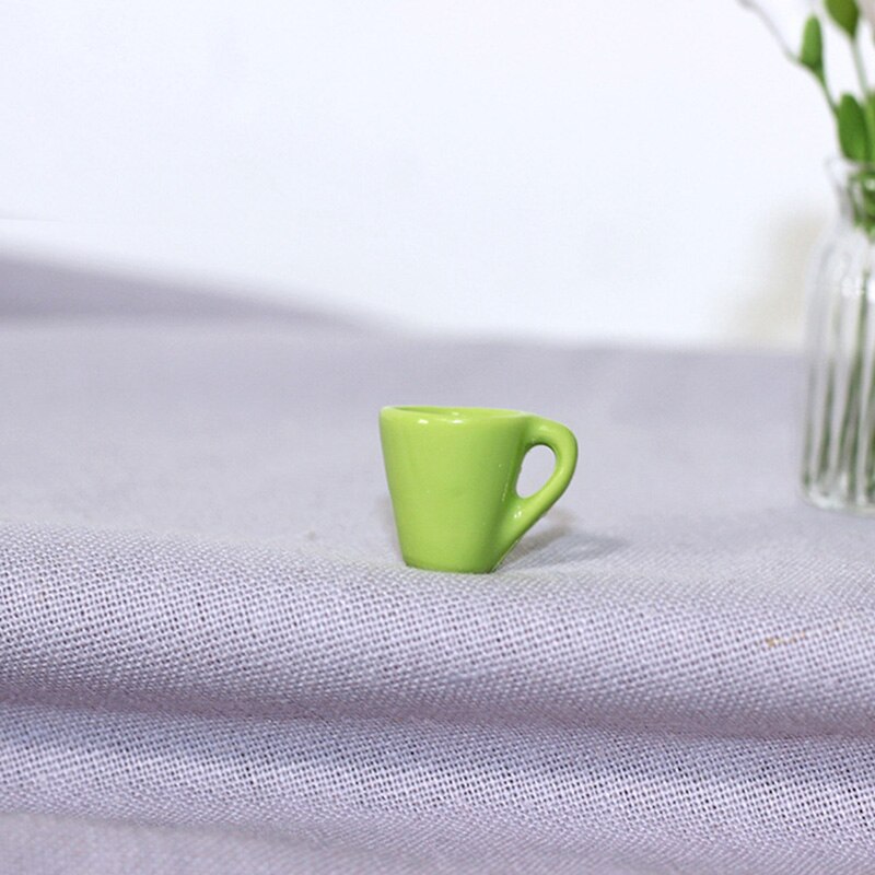 Canday Colors Japanese Style Mini Water Cup or Juicer for ob11 Barbies Blyth Doll Houes Kitchen Furniture Accessories: 2pcs green