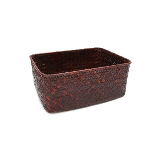 Handmade Weaving Fruit Basket Storage Rattan Cosmetics Cloth Vegetables Fruit Sundries Decoration Tea Basket Picnic Tools: Coffee M