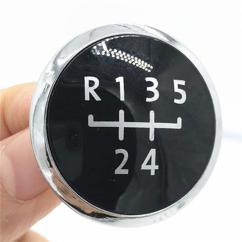 Perilla de palanca de cambios Manual para coche, cubierta de bolígrafo con emblema, insignia para Volkswagen VW Transport T5 T5.1 Gp T6 5/6-2003, velocidades: Black 5 Speed