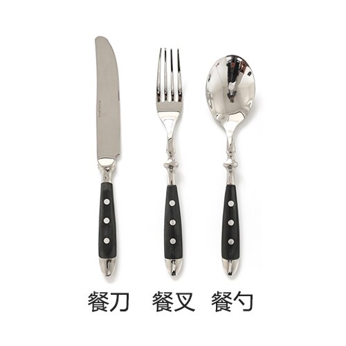 Koreansk stjerne bestiksæt rustfrit stål bestik steak kniv boligtilbehør: Stjerne 3 sæt