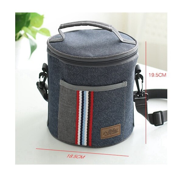 denim lunch bag thermal food insulated bag kids women or men casual cooler thermo picnic bag thermo lunch box