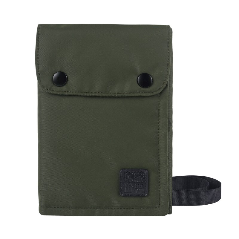 Travel document bag neck nylon crossbody bag waterproof pocket change mobile phone bag: Q273A3