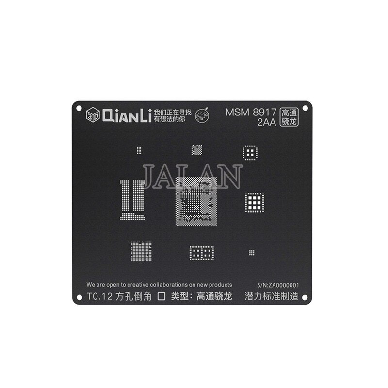 Qianli 3D Bga Reballing Stencil Plating Tin Reparatie Voor Android MSM8909 MSM8916 MSM8917 MSM8937 MSM8939 MSM8940 MSM8953: MSM 8917