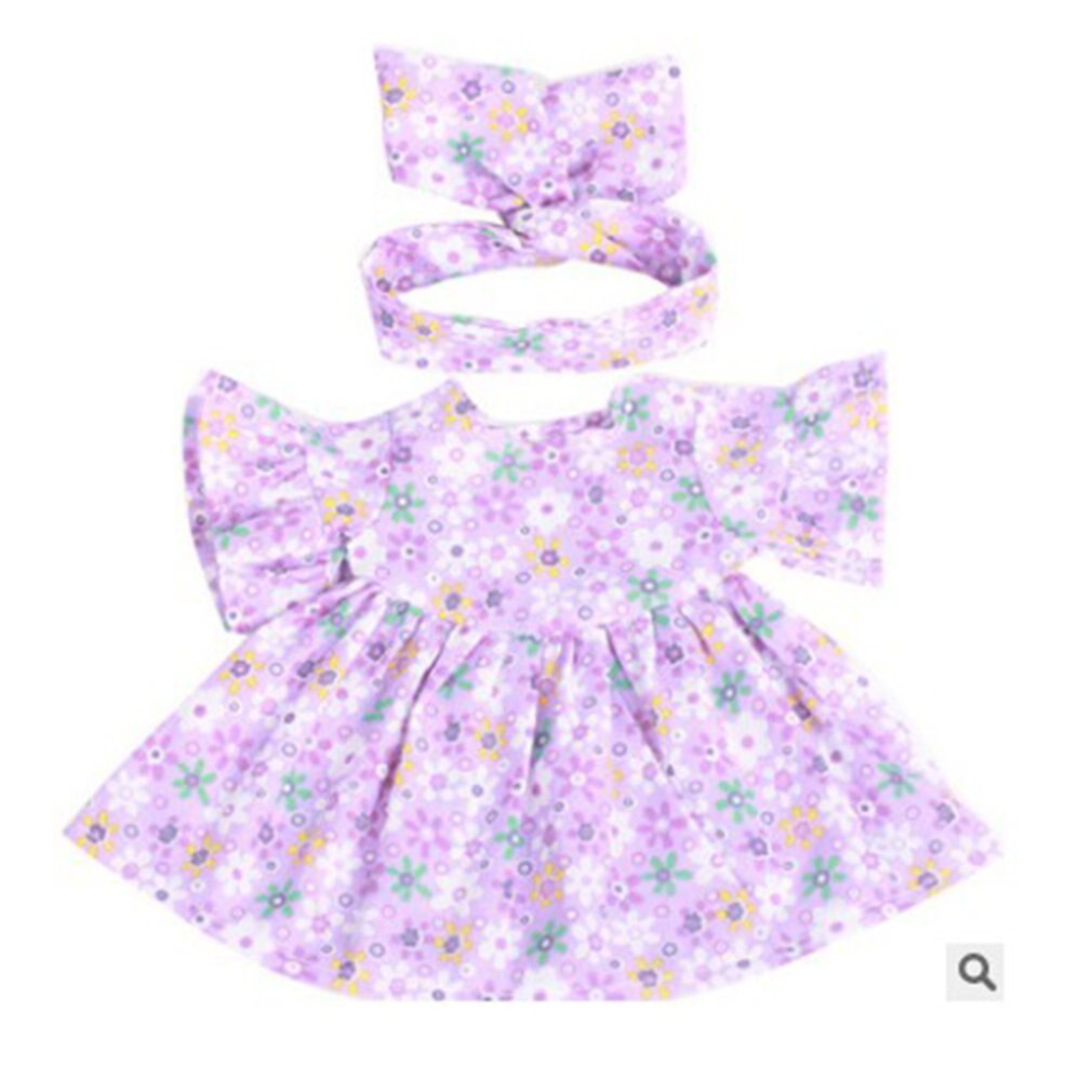 Vestido de muñecas de 30 CM para niñas, ropa de muñecas DIY, vestido de , accesorios para muñecas, casa de juegos, juego de vestir: Purple