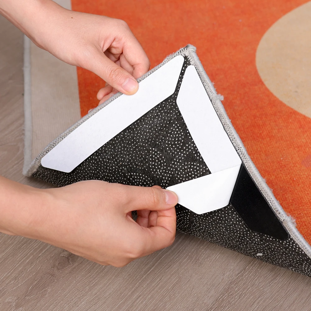 8/1 Stück Anti-Rutsch-Teppich-Aufkleber, selbstklebend, waschbar, Teppichgreifer, Badematten, verhindern Schiebepads für Küche, Badezimmer, Flur