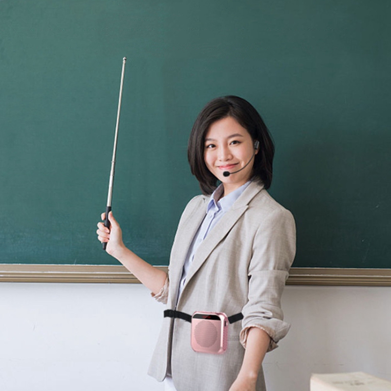 Multifunctional Loudspeaker Head Worn Microphone for Teachers to Teach Outdoor Tour Guide Portable Loudspeaker
