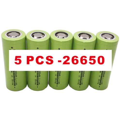 1-10 sztuk nowe baterie 26650 akumulator 50A bateria litowa 3.7V 5000mA nadaje się do elektronarzędzi: Niebieski