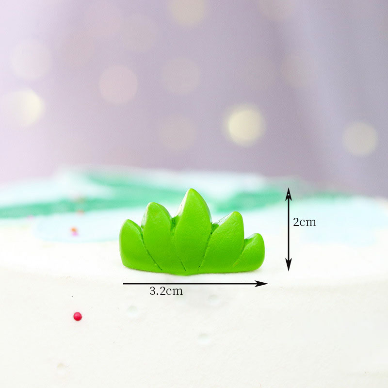 Cute Cartoon Animal Cake Topper Lion panda elephant jungle Cupcake Topper For Festive Farm Birthday Party Dessert Decor: grass