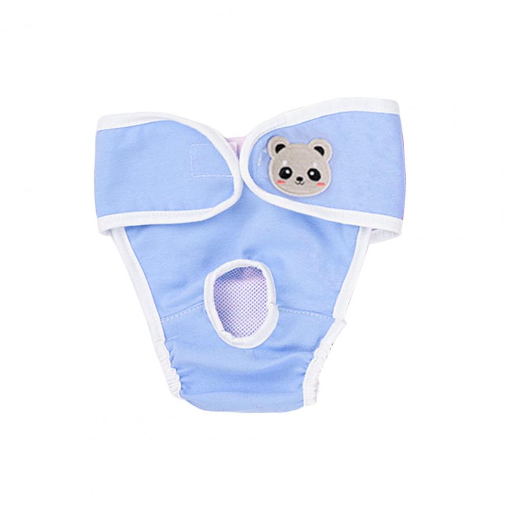 Dog Period Underwear Breathable Pet Menstrual Pants for Small Medium Dogs Female Dog Diapers with Panties for Periods: XL / Blue