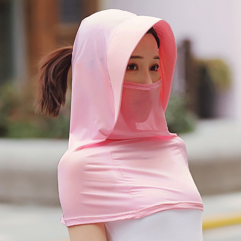 Multifuncional Sombrinha Gauze Xaile Cap Secagem Rápida Respirável Gaze Máscara De Seda Gelo