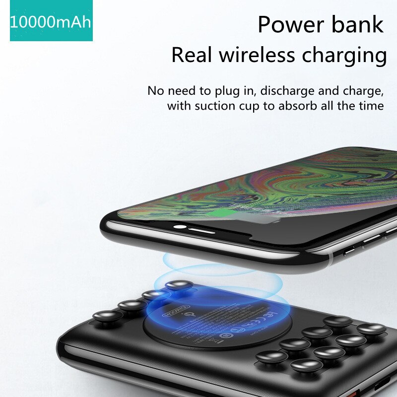 Power Bank 10000Mah Draagbare Mobiele Power Draadloze Opladen Voor Iphone 12 Mini Pro Max Huawei Xiangmi 15W Draadloze lader