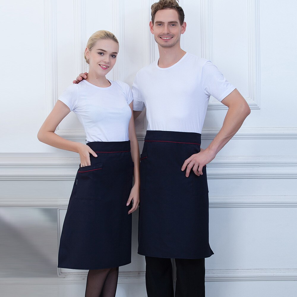 Unisex Food Service Restaurant Kitchen Hotel Bakery Cafe Chef Half Apron Cooking BBQ Work Wear Uniform