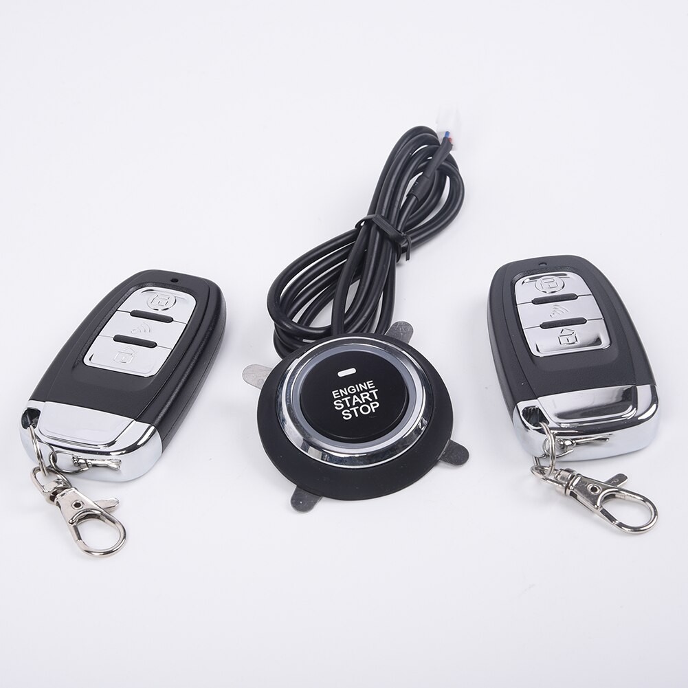 Kit System DC 12V Engine Sensor Antenna One Button Car Vibration Switch Control Security