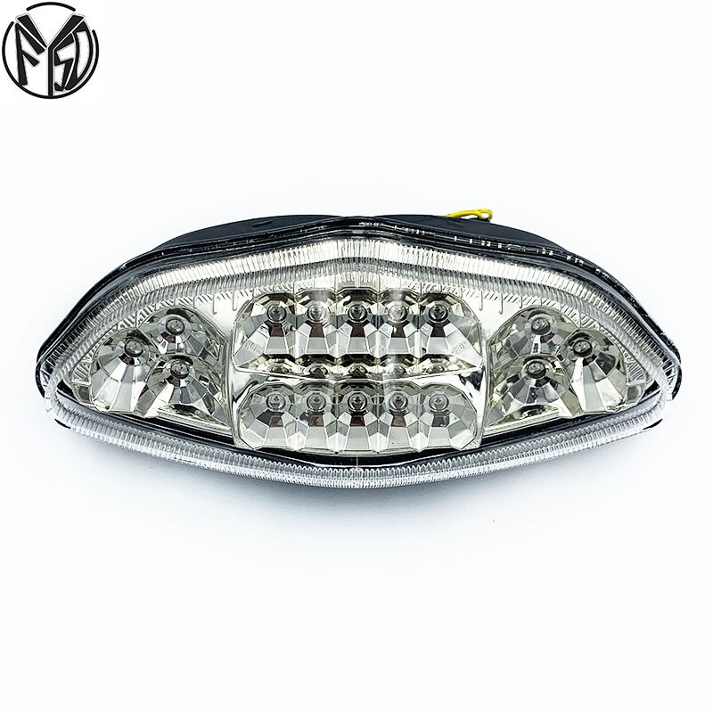 per Suzuki DL 650 DL 1000 v-strom 2003-2008 2004 2005 fanale posteriore posteriore indicatori di direzione freno luce portato integrata luce moto: chiaro 2