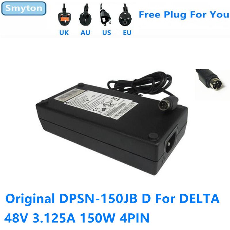 Originele Ac Adapter Oplader Voor Cisco 48V 3.125A 150W 4PIN Delta DPSN-150JB D SG350-10MP SG300-10P SF302-08MP Voeding