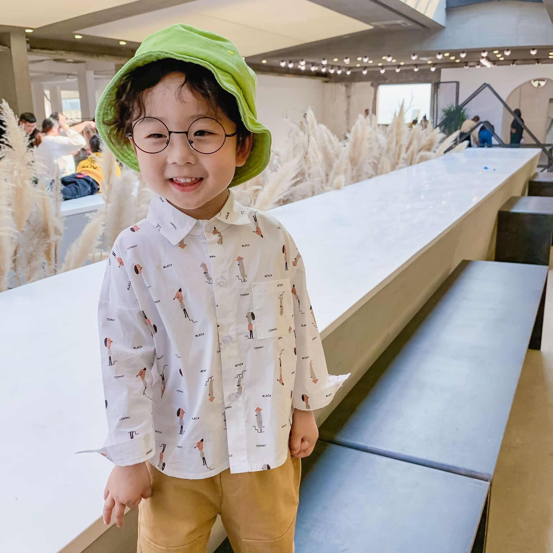 Chemises à manches longues pour bébés garçons, en coton, style, printemps-automne , décontracté