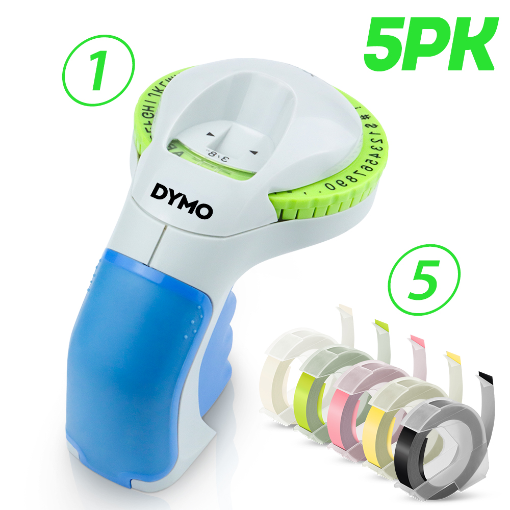 Dymo 12965 ręczna drukarka etykiet 9mm 3D tłoczenie taśma z etykietami do Dymo maszyna do etykietowania ręczna drukarka do etykiet 12965 DIY etykieta wstążka: 06