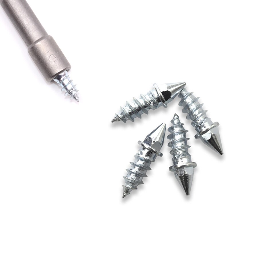 100Pcs Car Wheel Anti Slip Screw Stud Steel Winter Tire Snow Nail Spike Anti-Slip Screws With installation tools