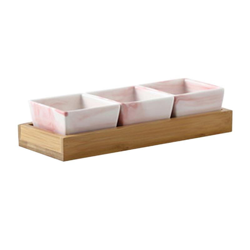 nordisch Keramik Marmor Obst Platte Kreative Bonbonniere Getrockneten Obst Tablett Snack Lagerung Platte für Party Hause: 3 Netz Rosa